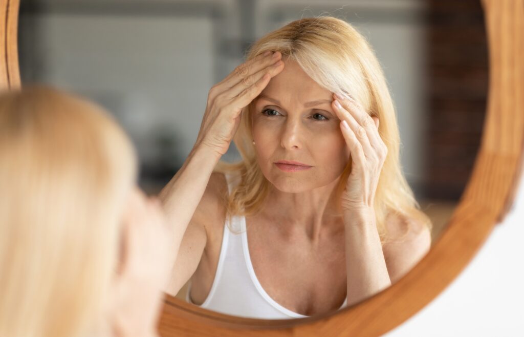 What happens as our face begins to change with age?